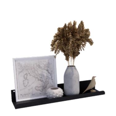 Imagem de Prateleira Organizador Multiuso Flutuante Decoração Preto