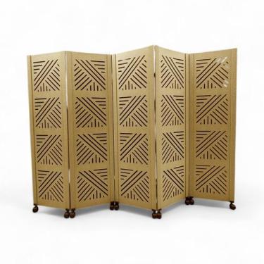 Imagem de Biombo Dubai 5 Divisórias C/ 10 rodinhas - JL RIBEIRO