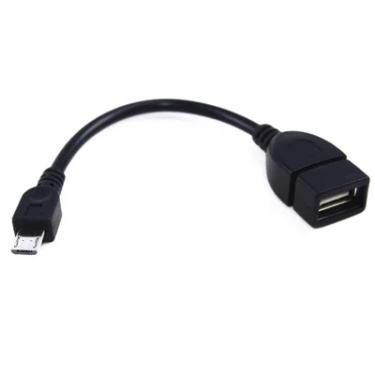 Imagem de Cabo Otg Micro Usb 5p Adap Pendrive Som Automotivo Tablet