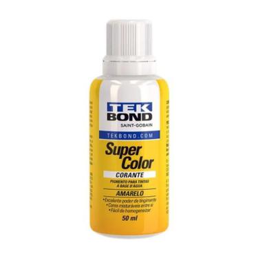 Imagem de Corante Líquido Tekbond 50ml Amarelo Para Tinta Base Água