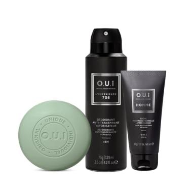 Imagem de O.U.i Combo Masculino: Sabonete de Barbear Homme 90g + Desodorante Antitranspirante Aero L’Expérience 706 75g + Creme Multifuncional Pós-Barba 6 em 1 Homme 50g