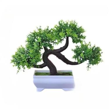 Imagem de Bonsai Artificial de Pinheiro, Planta Decorativa Realista para Escritório, Mesa e Sala(BONSAI FORTUNA)