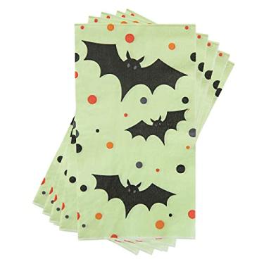 Imagem de C.R. Gibson TW8-24070 Toalha de papel descartável para convidados e jantares para festas de Halloween, multicolorido, 20 peças