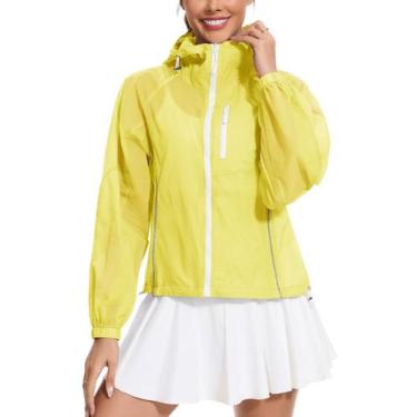 Imagem de Blusão Aavoogue Amarelo Leve com Zíper Completo, Tamanho M