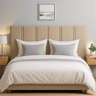 Imagem de Cabeceira Duana Box Queen 160cm Estofada Dobrável Fixação Parede Moderna Confortável