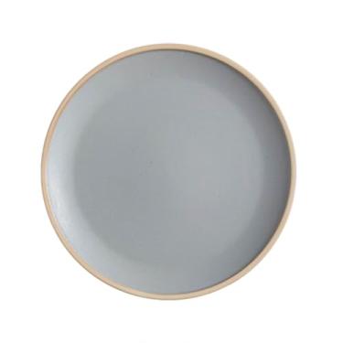 Imagem de Prato de jantar de cerâmica, pratos redondos modernos para sobremesa, pratos leves de grés para micro-ondas e lava-louças