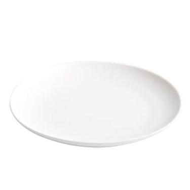 Imagem de Prato de jantar de cerâmica pratos de cozinha brancos prato de sobremesa redondo pratos de estilo moderno adequado para bife macarrão pizza