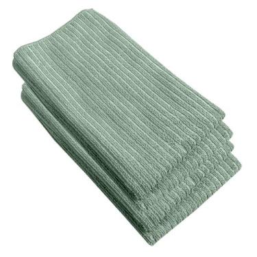 Imagem de Kit 4 Pano Copa Pia Cozinha Microfibra Absorve 40X48 Pra Vr - IDEALIZA