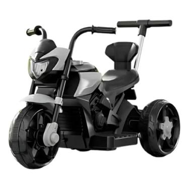 Imagem de Moto Esportiva Mini Infantil Elétrica 6V com Controle Remoto, Luzes, Sons, Bateria Recarregável, Empurrador Dirigível e Rodas Resistentes – Suporta até 30Kg