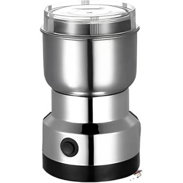 Imagem de Moedor de Café Elétrico 110V em Aço Inoxidável Compacto e Potente Ideal para Café Tempero Pimental Sal Grãos Nozes e Especiarias Moagem Rápida e Uniforme Fácil de Limpar e Armazenar - Premium