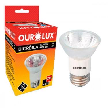 Imagem de Lampada Dicroica Ourolux 50Wx220V. 2800K E-27, 220V