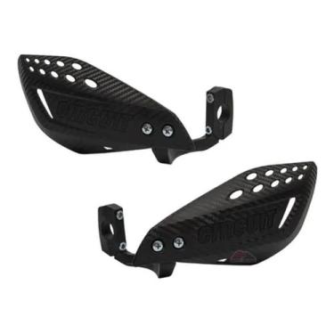 Imagem de Protetor De Mão Circuit - Vector - Haste De Nylon - Carbono Com Preto 