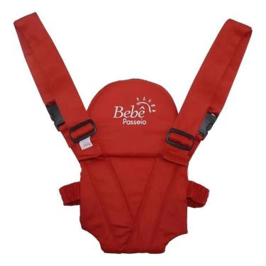 Imagem de Canguru Bebê Passeio Modelo Panda Bebe Vermelho