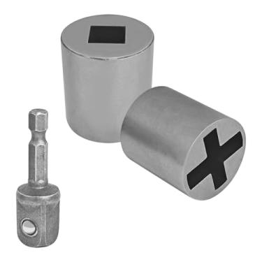 Imagem de QKYS Adaptador de tomada universal de 3 peças para furadeira manual com broca adaptador de soquete de 1/2 polegada, conversor de soquete resistente, adaptadores de broca de tomada de tesoura rápida