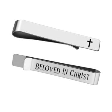 Imagem de Presentes de casamento cristão para homens, noivo, casamento, prendedor de gravata para homens, marido, eu te amo, presentes para ele, namorado, noivo, religioso, presente de aniversário de Natal para