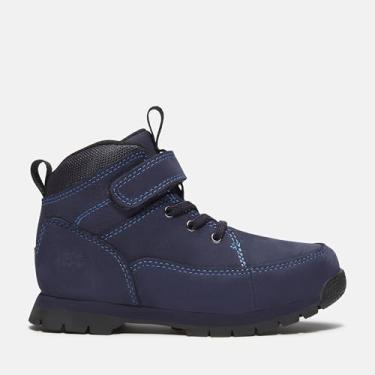 Imagem de Timberland Bota de cano curto moderna para meninos, Dk Blu Nubuck, 5.5 UK Child