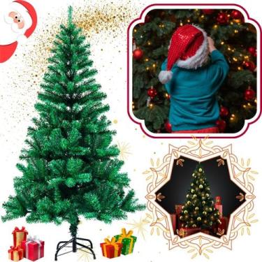 Imagem de Árvore Pinheiro De Natal 1,50 Altura 320 Galhos Base Metal Cor Verde -