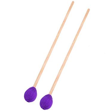 Imagem de RiToEasysports Marimbas de Marimba Requintadas Com Faia para Uma Experiência de Jogo Agradável, Adequadas para Músicos e Amadores, 1 par de Acessórios para Instrumentos de Xilofone (Roxo)