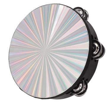 Imagem de RiToEasysports Pandeiro de Tambor Portátil Com Sino de Metal Atraente para Apresentações de Percussão, Material de Choupo (10 polegadas)