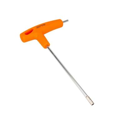 Imagem de CHEOTIME Chave soquete de cabo T, chave inglesa de raio secreto de liga de aço com orifício quadrado de 3,2 mm, kit de reparo compacto para manutenção de bicicletas (orifício quadrado (3,6 mm))