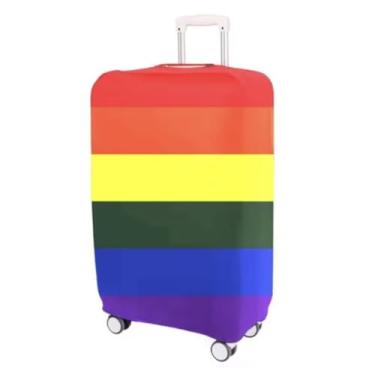 Imagem de Capa para Mala de Viagem Suplex Resistente Varias Estampas LGBT - Olho Grego - Melancia e Outras Estampas (ARCO IRIS, M= Até 68 Cms)