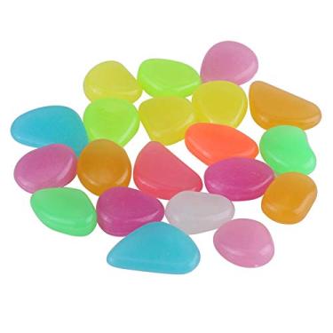 Imagem de aqxreight 20 Peças Pedras Luminosas Coloridas de Peixes Artificiais Rocha Aquário Jardim Decorações de Estrada Radiação Também e Brilho Pedras de Peixespedras de Aquáriopedras de Aquário de Rockfish