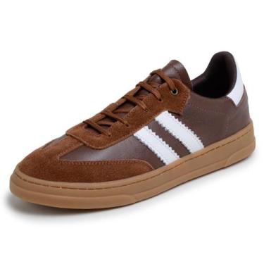 Imagem de Tênis Feminino Casual Pinhão Couro DIfranca - 2042 - PDK, 33