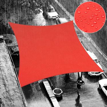 Imagem de ShadeMart 1,2 m x 10,2 m vermelho à prova d'água sombra sombra sombra sol vela tamanho personalizado abrigo de toldo resistente à água, 95% de bloqueio UV para pátio ao ar livre jardim garagem
