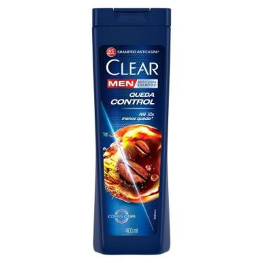 Imagem de Shampoo Clear Men Anticaspa Queda Control 400ml, 400ml