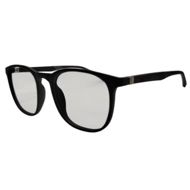 Imagem de Armação Óculos de Grau Masculina Strovik em Acetato (Preto Fosco)