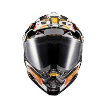 Imagem de Kit Capacete Texx Cross Carcara Grow Laranja Com Luvas Liberty Pret Xxxl 3Xl Proteção E Estilo Para Motocross