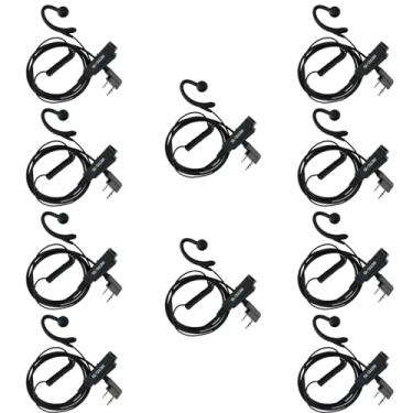 Imagem de Retevis Fone de ouvido Walkie Talkie com microfone, cabo Kevlar, alto-falante HD de 150Ω, cabo espiralado, para RT22 RT68 RT21 RT68 H-777, compatível com rádio bidirecional Baofeng Kenwood Pxton, fone