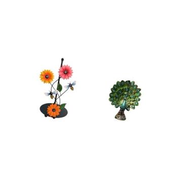 Imagem de Fenteer Porta-toalhas de Papel em Formato de Pavão, Antiderrapante, Vertical, com Design Elegante E Sofisticado, Ideal para Decorar Mesas, Quartos, Escritório