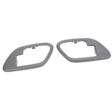 Imagem de Dpofirs Moldura Interna Maçaneta Porta, Tampa do Painel de para C1500 C2500 C3500 K1500 K2500 K3500, 2 Peças Moldura Interna para Proteção contra Arranhões (Cinza)
