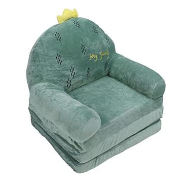 Imagem de Cryfokt Sofá Infantil Dobrável, Toque Macio e Confortável, Fácil de Limpar, Espreguiçadeira para Leitura, Adequado para Quarto (3 camadas)