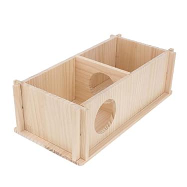 Imagem de Hamster Wooden House Nest and Hideout for Animals Design for Use Shelter for Hamsters Gerbils and Mice