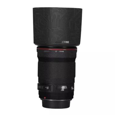 Imagem de EF 135 2 Película de lente de câmera adesivo antiarranhões para Canon EF 135 mm F2 Coat Vinil Película Protetora Decalques (Circuit Black)