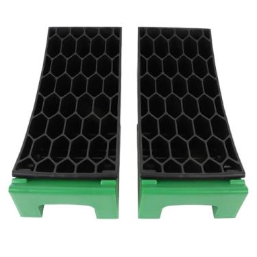 Imagem de Matybobe Bloco de nivelamento curvo 15,875 kg Capacidade de carga portátil RV Nivelador Almofadas antiderrapantes para trailer, trailer, motorhome