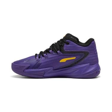 Imagem de PUMA Tênis masculino de basquete Dagger, Puma Preto/Team Violet, 43