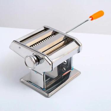 Imagem de Maquina De Macarrão Caseira Manual Prateado Inox - Relet