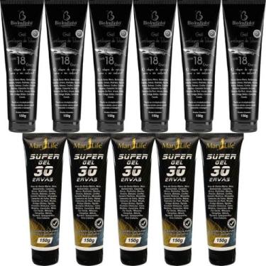 Imagem de Kit 6 Gel Cartilagem De Tubarão + 5 Super Gel 30 Ervas 150G - Bio Inst