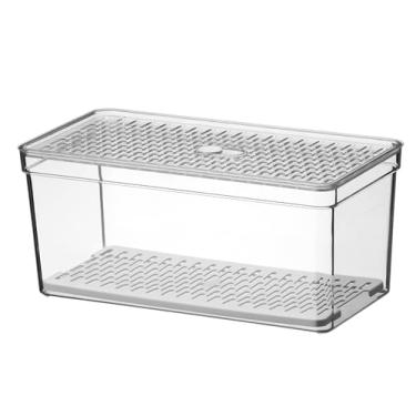 Imagem de ORGANIZADOR DE GELADEIRA G - COM GRADE - TRANSPARENTE