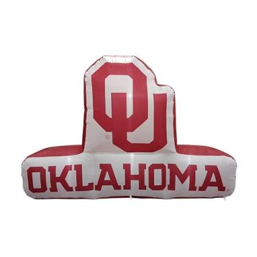 Imagem de FANMATS Mascote inflável NCAA Oklahoma Sooners – Display inflável autoinflável, ventilador e cordões embutidos, logotipo oficial da equipe – mostre seu espírito durante todo o ano