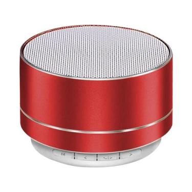 Imagem de Mini Alto-falante Bluetooth De Metal Portátil Com Luz LED Subwoofer Ca