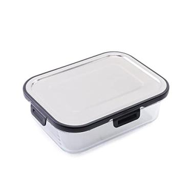 Imagem de Pote Hermetico 1550 ml Tampa Alumínio para Organizar Marmita Comida Geladeira Cozinha Armario