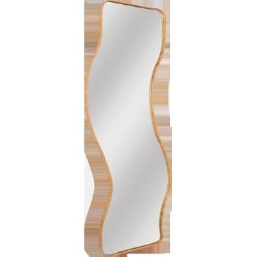 Imagem de Espelho Orgânico 56x180cm Freijó Quarto Sala Banheiro