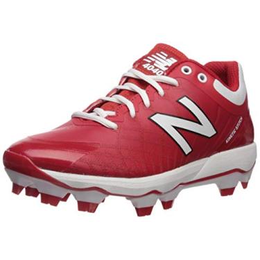 Imagem de New Balance Tênis de beisebol masculino 4040 V5 TPU moldado, Vermelho/branco., 16
