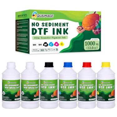 Imagem de Tinta DTF sem sedimentos 6000 ml, tinta de impressora de transferência premium para cabeçote de impressão L1800, L805, R2400, P400, P800, XP15000 Impressoras DTF profissionais direto para impressão