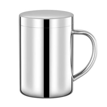 Imagem de simhoa Caneca térmica para camping, fogueira, café, chá, água, ideal para viagens, mochilão, trilhas, pesca e outras atividades ao ar livre, 400ml