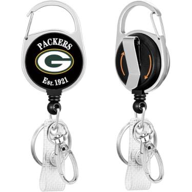 Imagem de 1 pacote para carretel retrátil de crachá com fecho de garra e clipe para porta-cartões de identificação (BZG JZ)